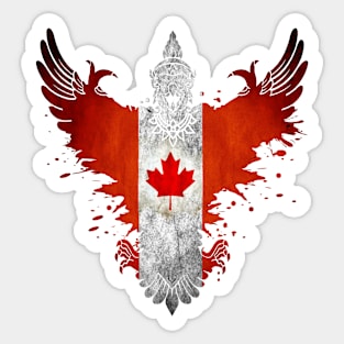 The Painting Art Of Canada Sticker